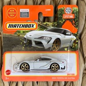 2023 Toyota GR Supra Matchbox White Sport Car 2024 New